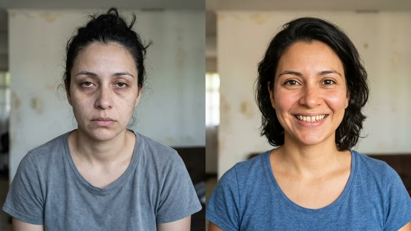 Antes y después